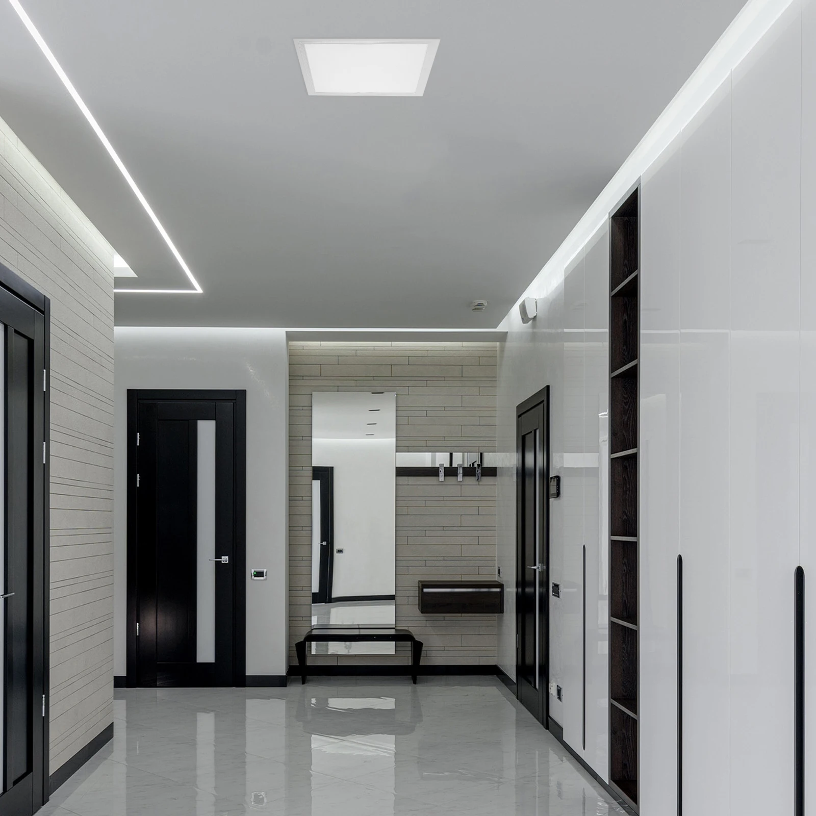 

Aluminum Buckle Cover 1 White Ceiling Covering Acrylic Ceiling Light Shades for Bedroom Kitchen Bathroom LED Diffuser
