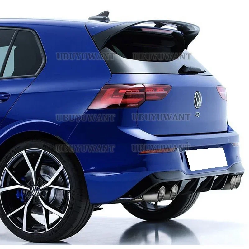 For VW Golf MK8 Golf 8 Rline PRO GTI R Rear Trunk Lip High Quality ABS Plastic Wing Spoiler Car Styling 2020 - 2023 GOLF 8 Mk8