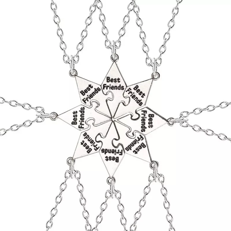 3/4/5/6/7/8/9/10PCS Best Friend Good Friends Necklace Friendship Letter BFF Pendant Necklace Fashion Graduation Ceremony Gift