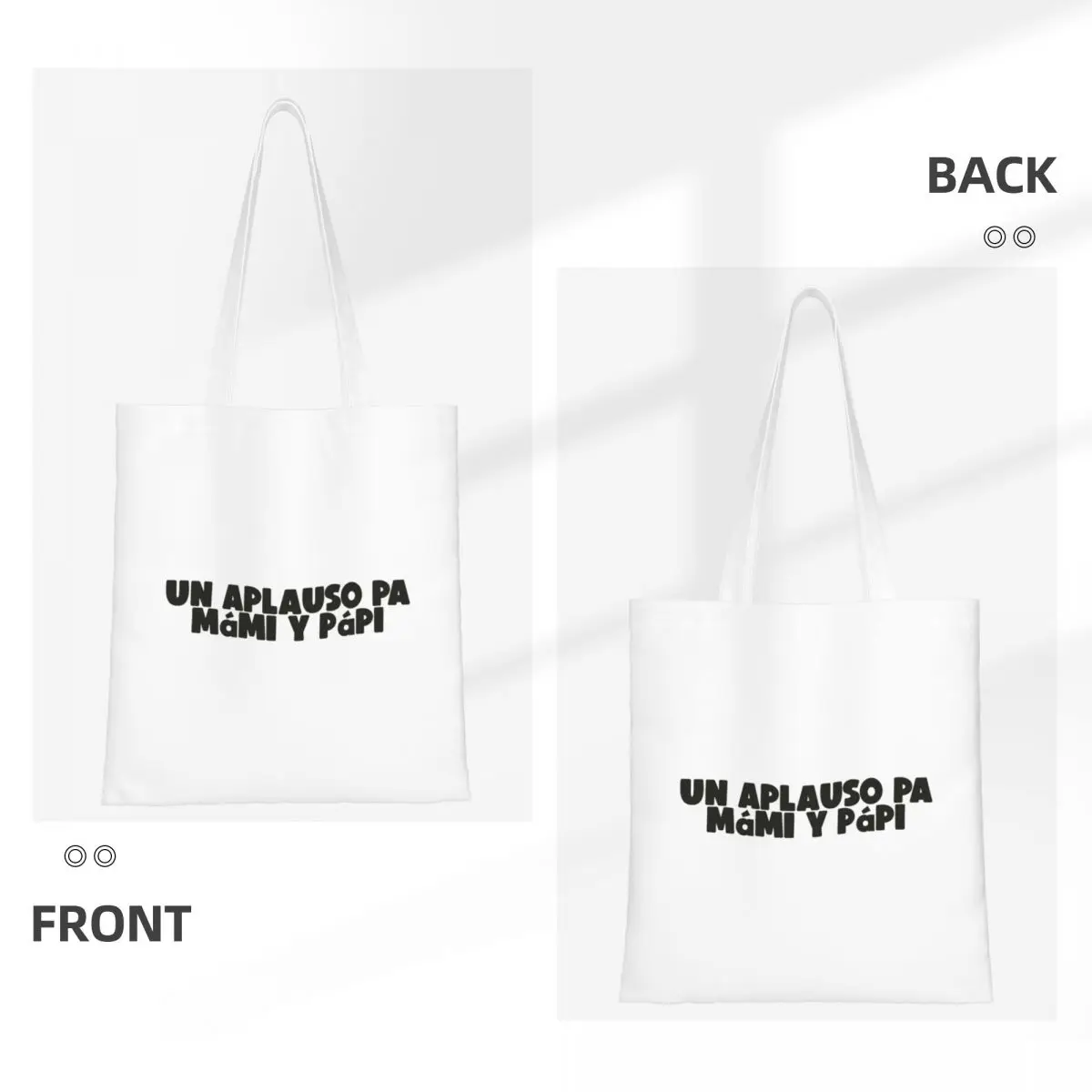 DtMF بورتوريكو باد باني حمل الحقائب النسائية حقيبة يد قابلة للطي حقيبة كتف الطالب حقيبة تسوق قابلة لإعادة الاستخدام #5