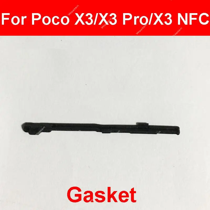 For Xiaomi Poco X3/X3 Pro/X3 NFC Power Volume Side Button Buckle Bolt Bracket Key Switch Bracket Snap Gasket Replacement Parts