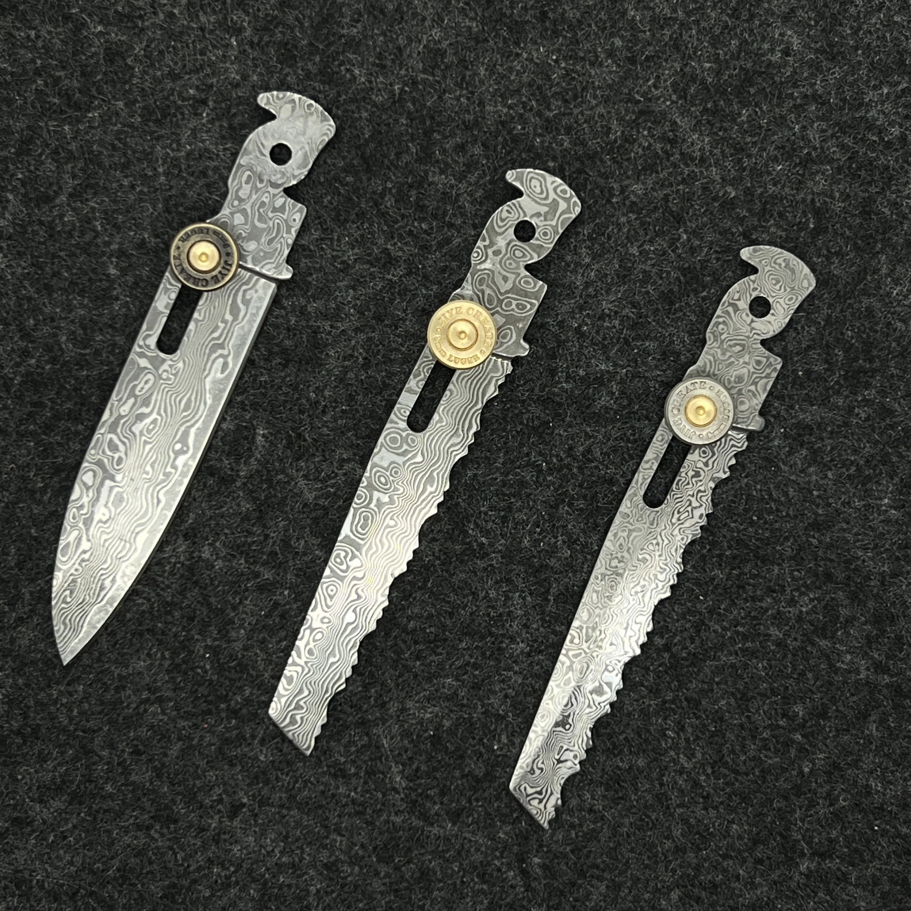 Brass 9mm Bullet Primer Thumb Grip Push Button For Leatherman P2 P4 ARC CNC DIY MOD Accessories