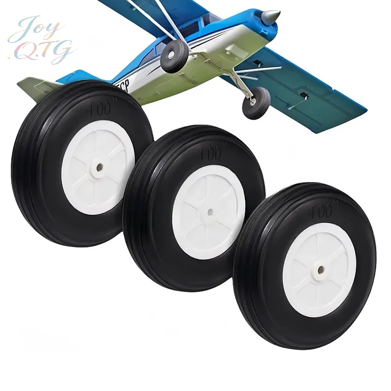 Hot 2Pcs High Elastic PU Rubber Wheel Diameter 1/1.25/1.5/1.75/2/2.25/2.5/2.75 Inch For RC Fixed-Wing Airplane Model DIY Tires