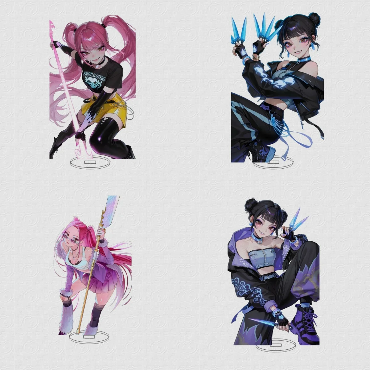

Kpop Demon Hunters Huntrix 15cm Acrylic Stand Figure Model Plate Decorations cosplay Accessories Goods Christmas Gifts