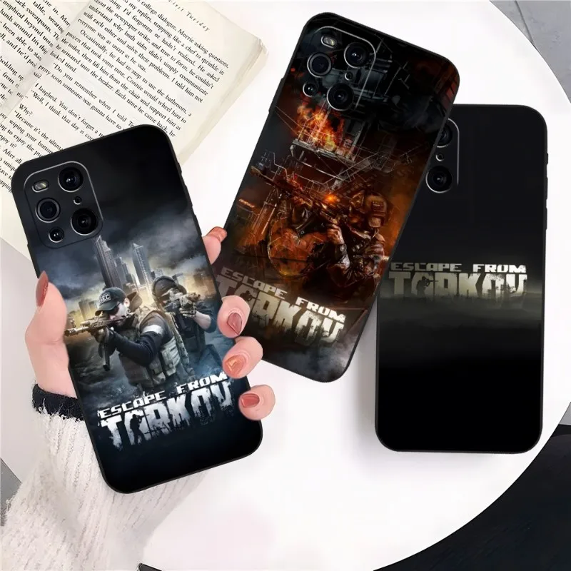 Game Escape From Tarkov Phone Case For OPPO Reno 6 Pro 7 Find X3 Neo X5 A16 A54 A55 A57 A92 A93 A74 A94 K9 K9S Back Cover