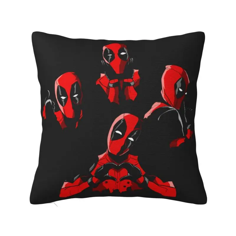 

Custom Funny Superhero Comics Deadpool Love Luxury Throw Pillow Covers Car Cushion