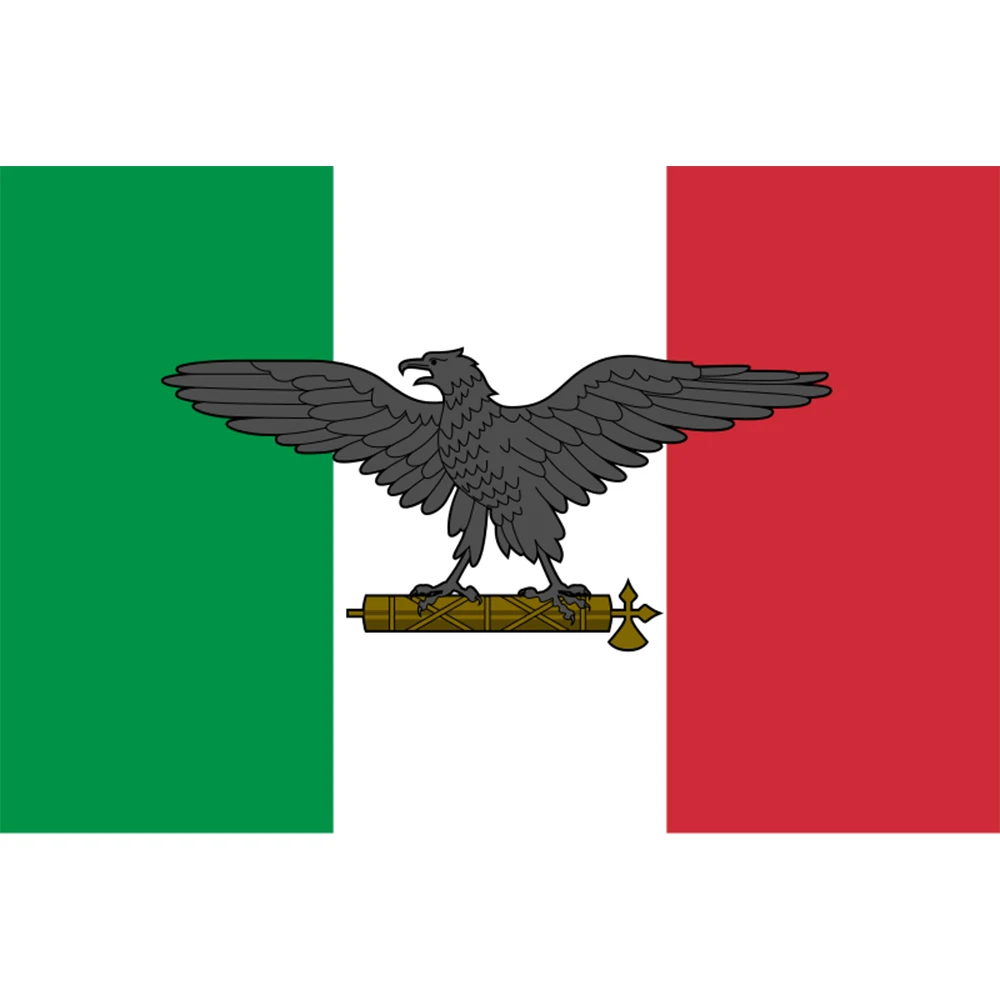 Custom Italian Social Republic BANNER 90x150cm Signal Flag OF National Republican Army Italy 2X3FT