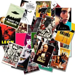 25 adet klasik film çıkartmaları DIY bagaj Laptop sanat öldürmek Pulp kurgu posteri çıkartmaları su geçirmez kaykay oyuncak hediye