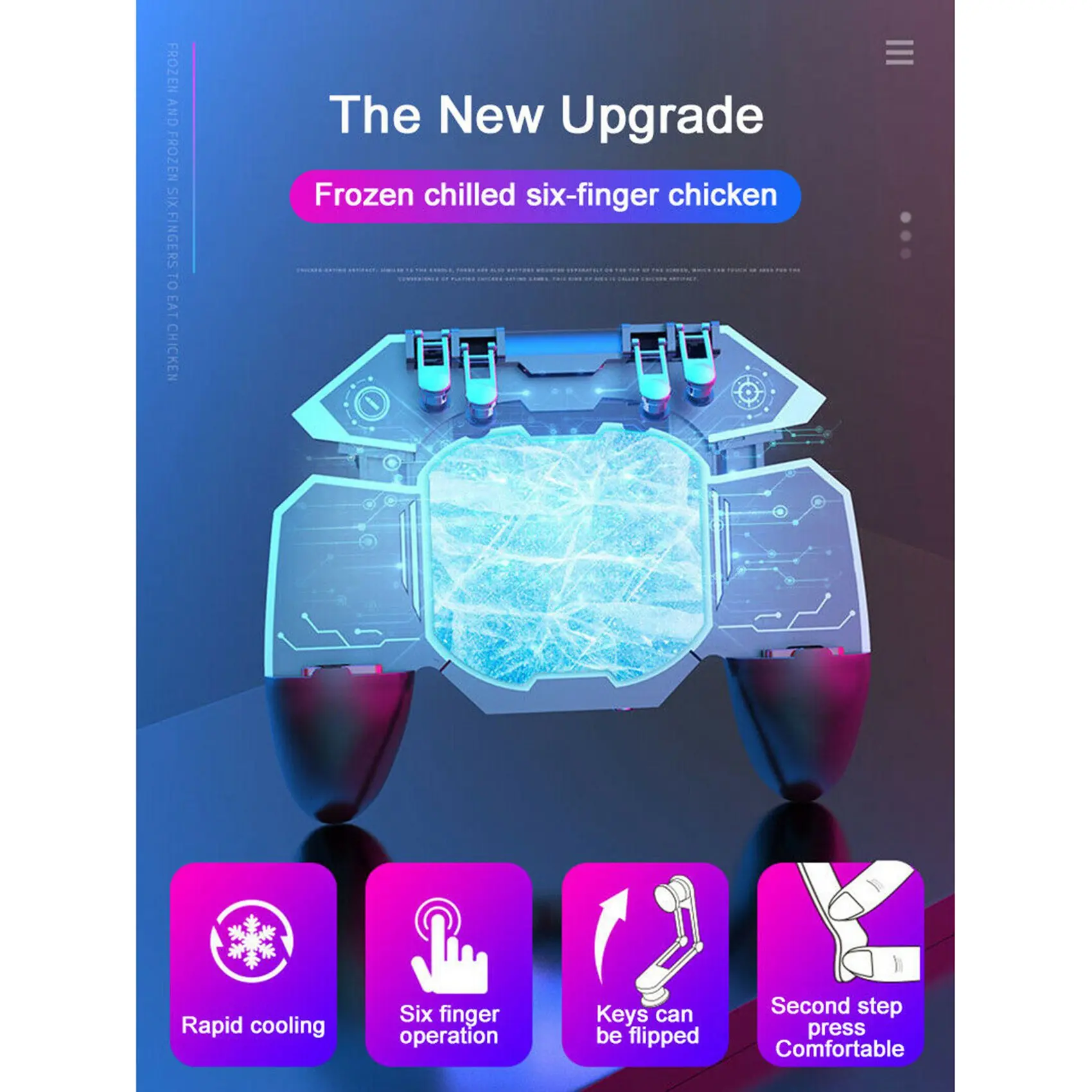 MEMO DL88 Gamepad untuk kontroler Game PUGB Joystick Radiator ponsel Radiator semikonduktor pemicu ponsel