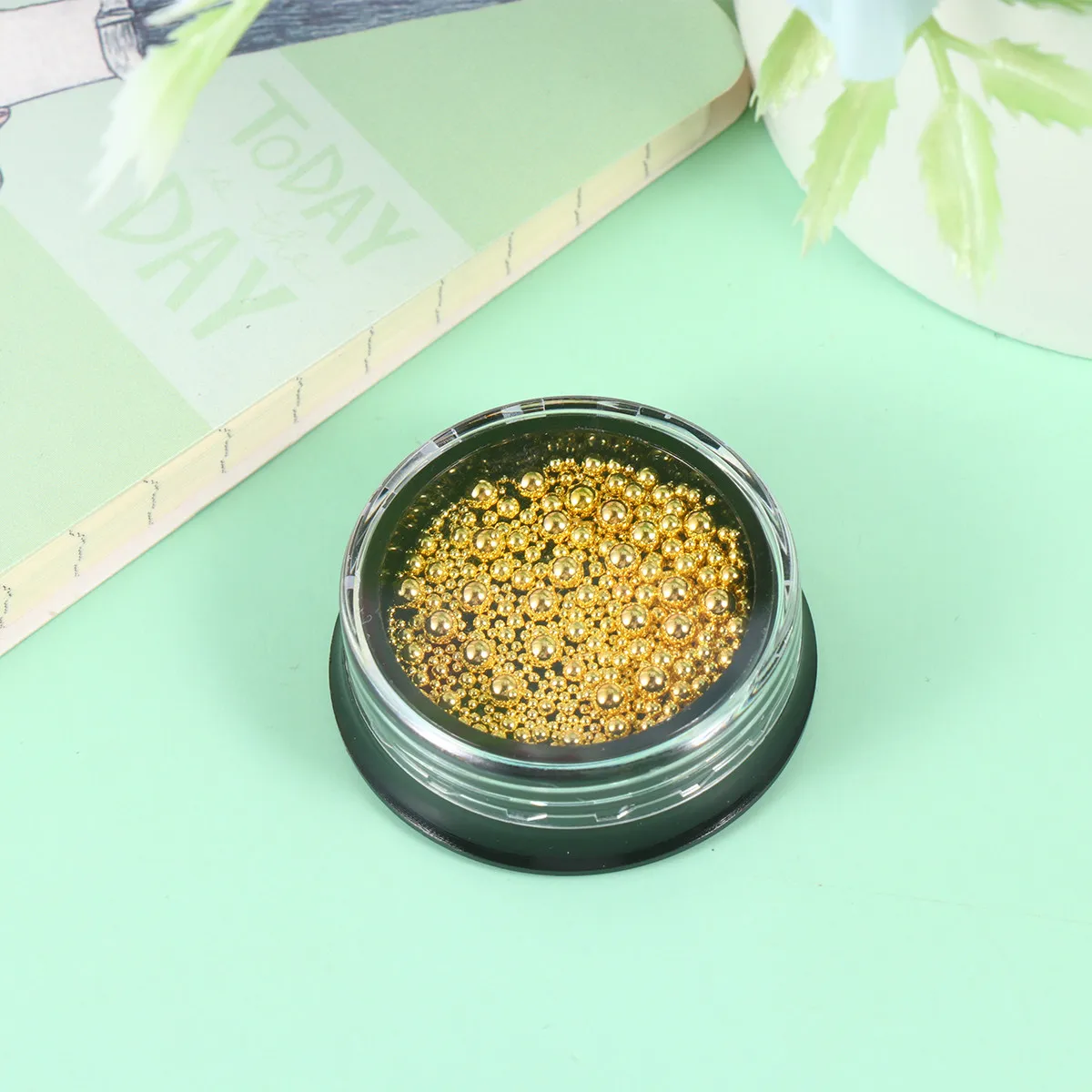 

5 Sets Nail Art Beads Metal Steel Mini Decorations DIY Natural Artificial Nails Cell Phone Case Glasses Body Art Supplies