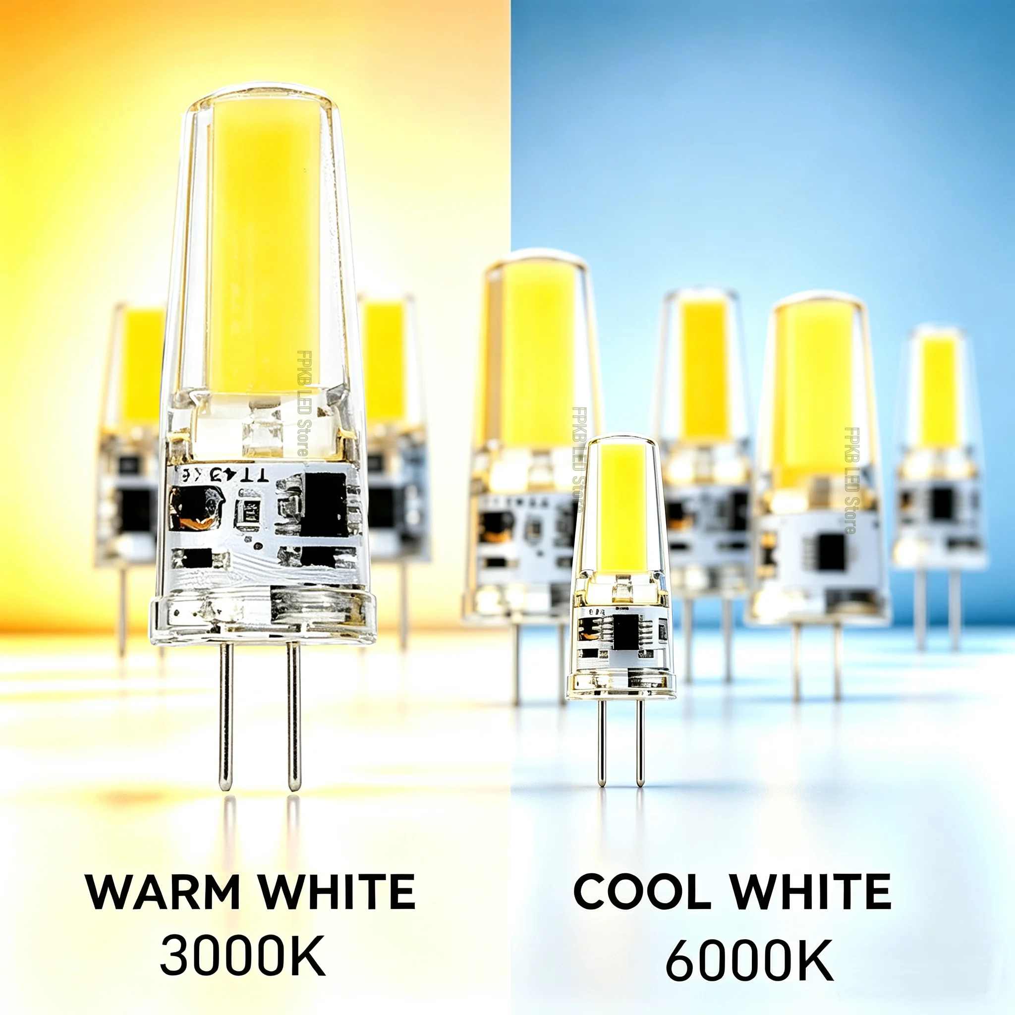 10Pcs G4 LED COB Dimmable Mini Lamp 6W COB Bulb AC DC 12V 220V Candle Lights Replace 30W 40W Halogen for Chandelier Spotlight