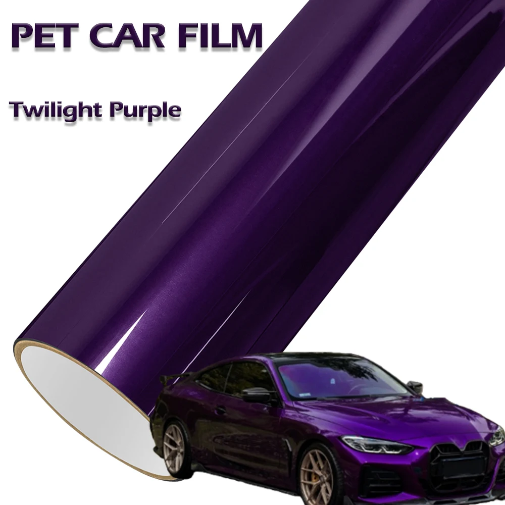 

PET Twilight Purple Car Vinyl Wrap Film PVC Waterproof Scratch Resistant Stickers for Auto Motorcycle Body Modification Decal