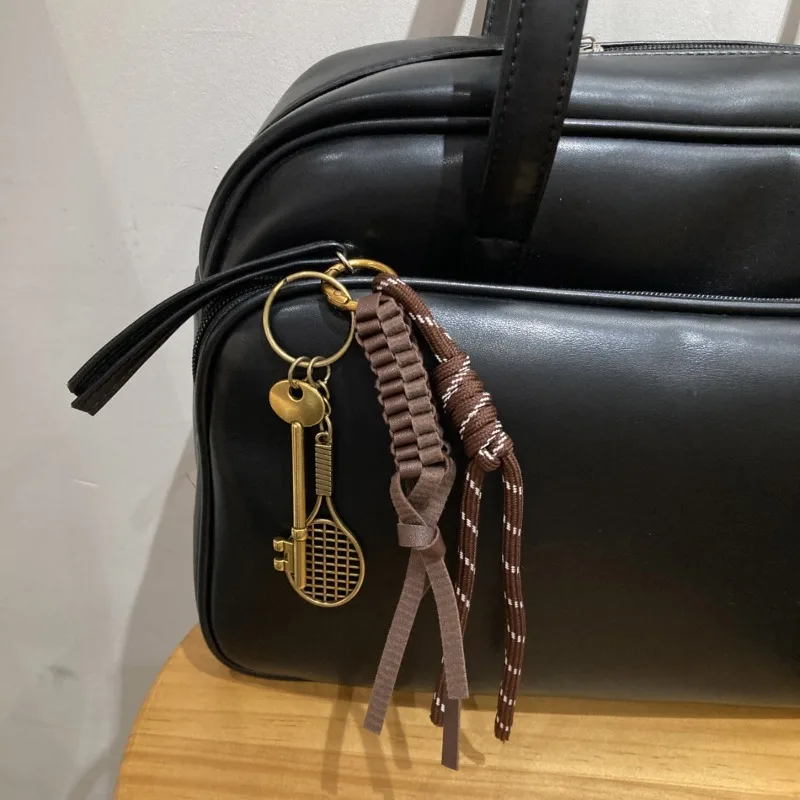 

New Fashion Series Pendant Woven Rope Bag Pendant Key Badminton Pendant High-end Fashion Trend Bag Parts Accessories