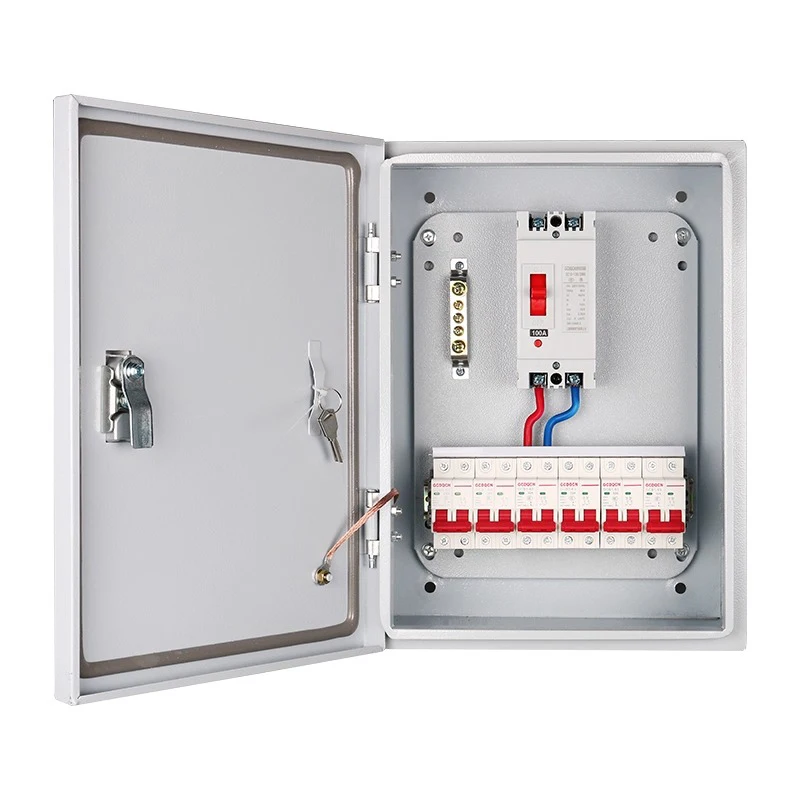 Полный распределительный шкаф 220 В, однофазный, 220 В, бытовой внутренний распределительный блок, настраиваемые готовые корпуса