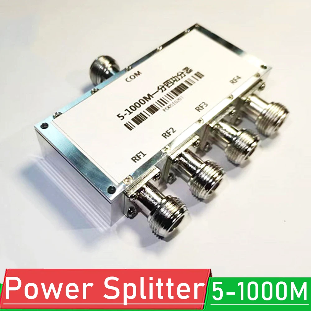 

5-1000M one split four power divider N-type intermediate frequency power divider one split four power divider N-type combiner