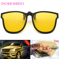 Retro Brand Designer Driving Polarized Night Vision Sunglass Women Luxury Clip-On Sunglasses Men Sports Anti-Glare Goggles UV400