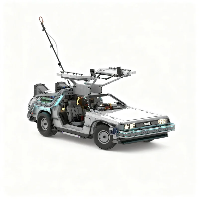 

5226PCS MOC 1 8 Collectors Edition Back Future DeLorean Timemachine Model Custom Puzzle DIY Creative Ideas Kids Toys Birthday