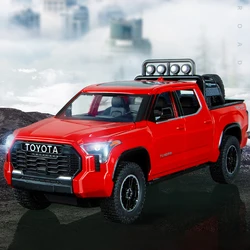 Simulation 1:24 Scale Toyota Tundra Pickup Off Road Car Model Metal Diecast Pickup Truck Toys Vehicles For Kids Boys Gift