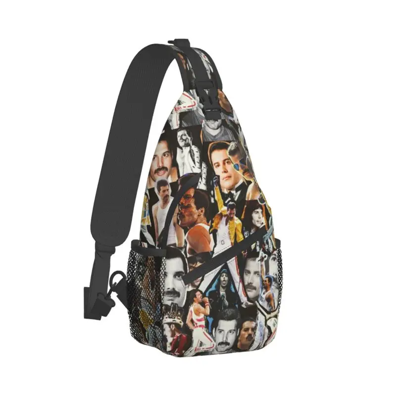 Freddie Mercury-Bolso de hombro personalizado para hombre, bandolera de pecho, mochila de viaje