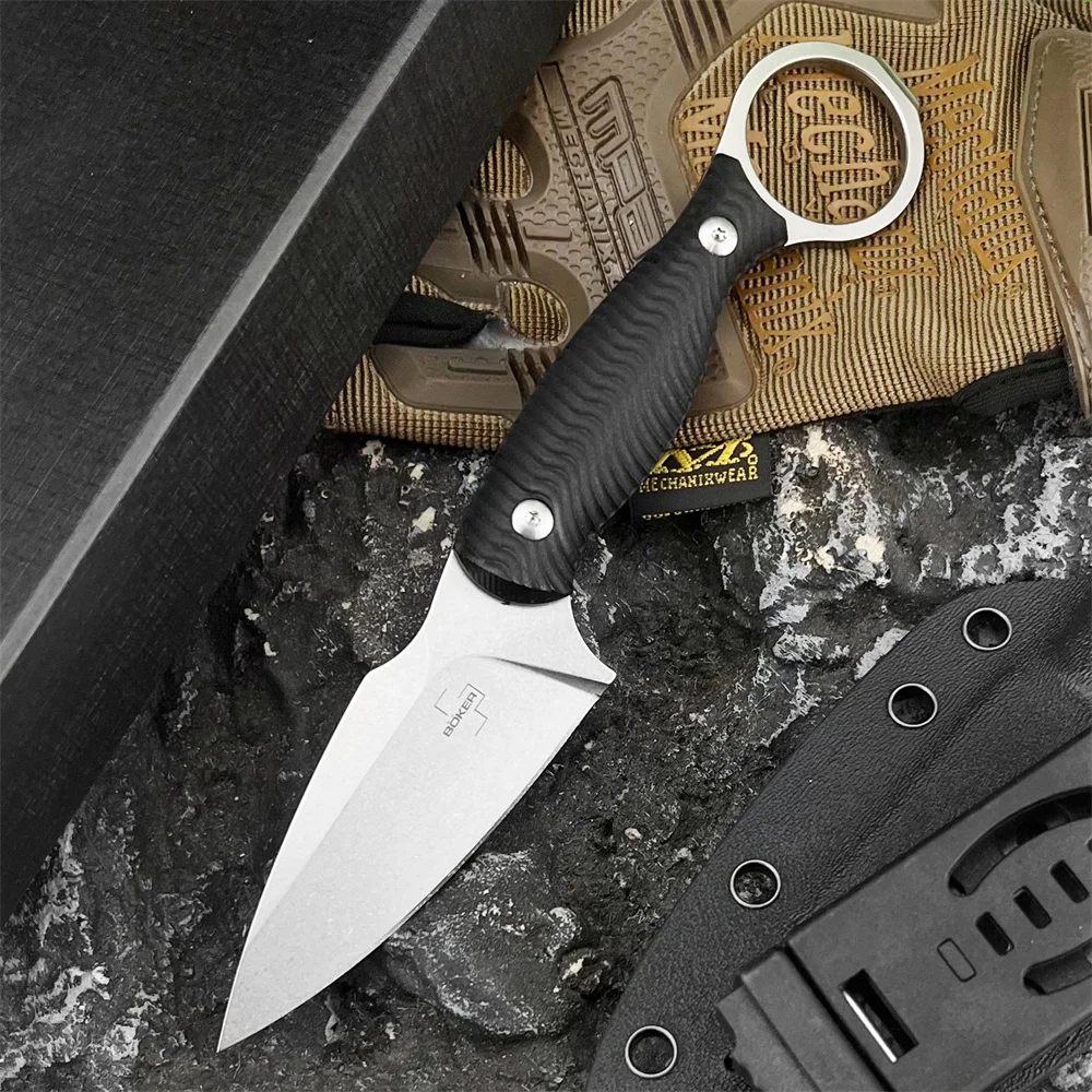 

Новейший походный нож с фиксированным клинком из стали 7Cr13Mov, рукоять G10 с антискользящим покрытием, портативный, многофункциональный инструмент для охоты и выживания