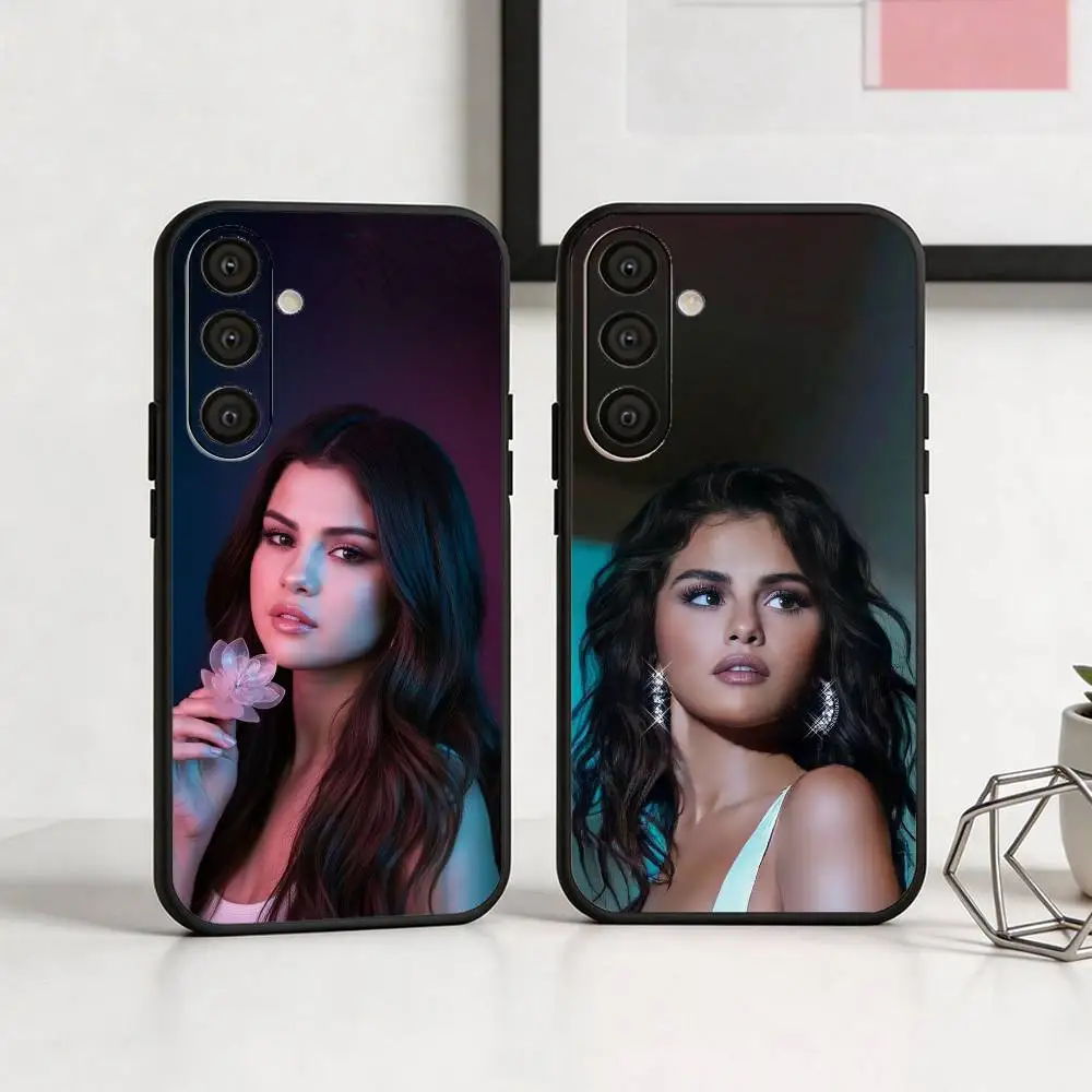 

Singer S-Selena G-Gomez Phone Case For Samsung A73,72,71,A52,51,40,41,A22,A32,31,A13, Soft Black Shell