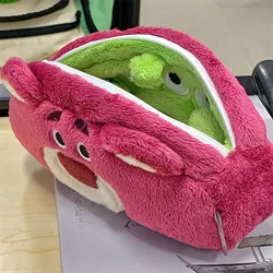 Nuova borsa portaoggetti Disney portamonete a doppia faccia con orso alla fragola Alien ferguson portamonete per studenti carino astuccio per cosmetici per ragazza