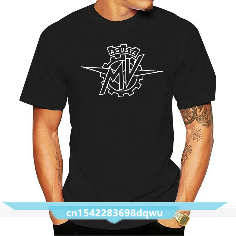 MV Agusta Brutale 모터 로고 블랙 티셔츠, 남성 티셔츠, S ~ 6XL 라운드 칼라, 반팔 티셔츠, 탑 티