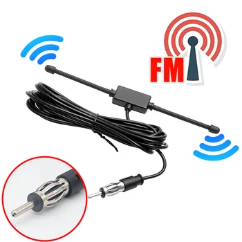 Antena dipolo de rádio am fm para-brisa de carro, amplificador de sinal oculto, 12v estéreo b0h2, peças de acessórios para caminhão