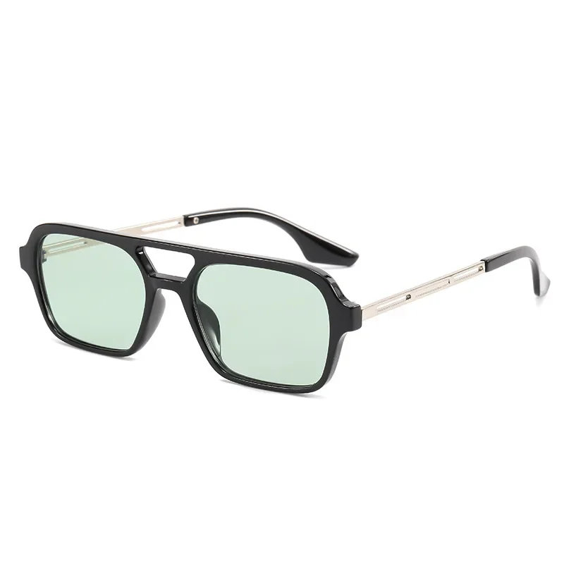 

2022 New Versatile Simple Sunglasses Women's Trend Personalized Fashion Double Beam Sexy Temperament Glasses UV400
