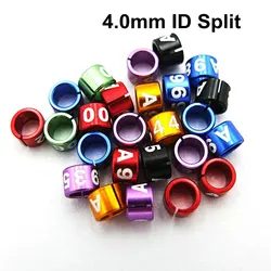 Personalized 50PCS Split aluminum ring bird leg bands (2.6mm ~8mm) custom-made