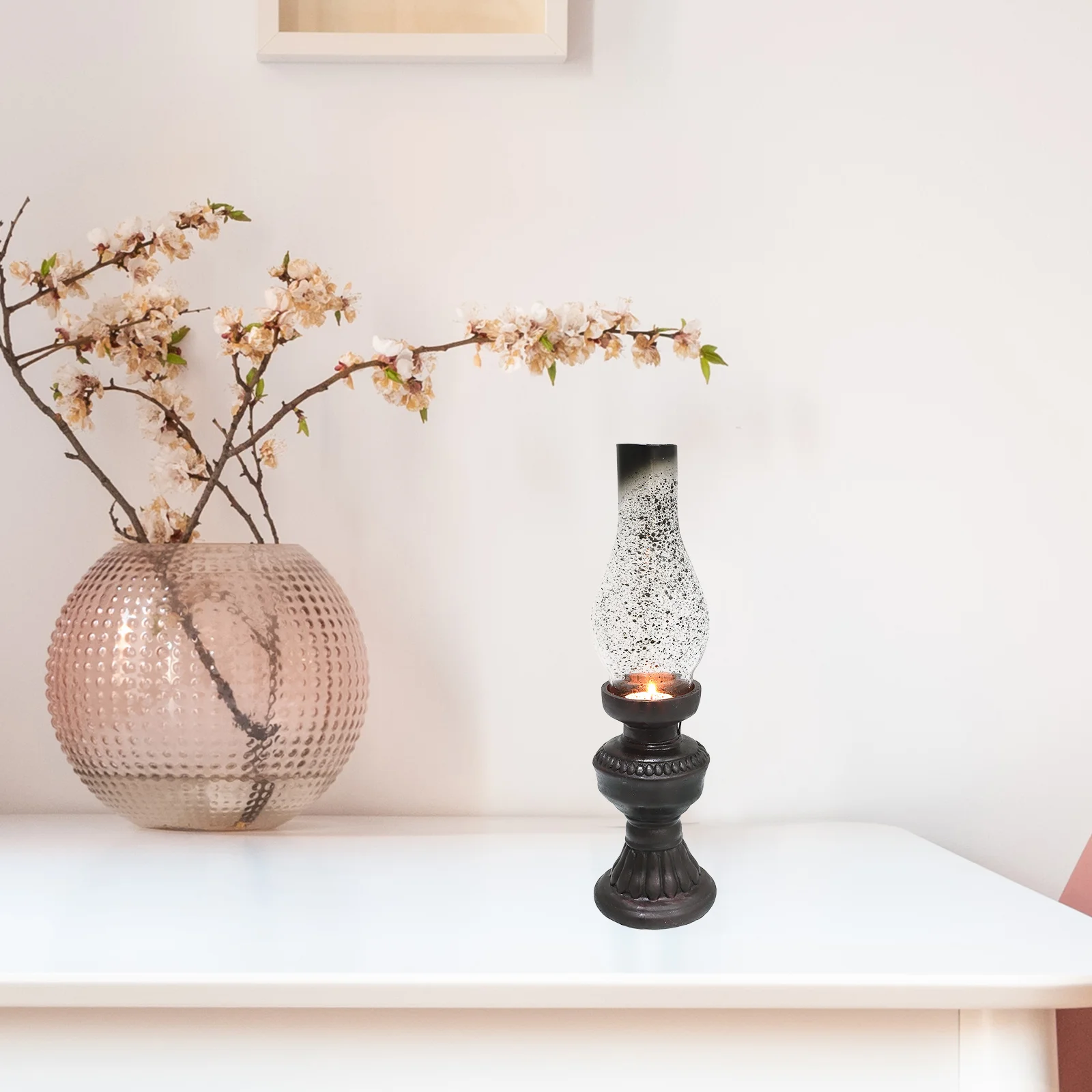 

1Set Vintage Style Light Holder Retro Stand Decorative Tabletop Candlestick for Home Party Decoration