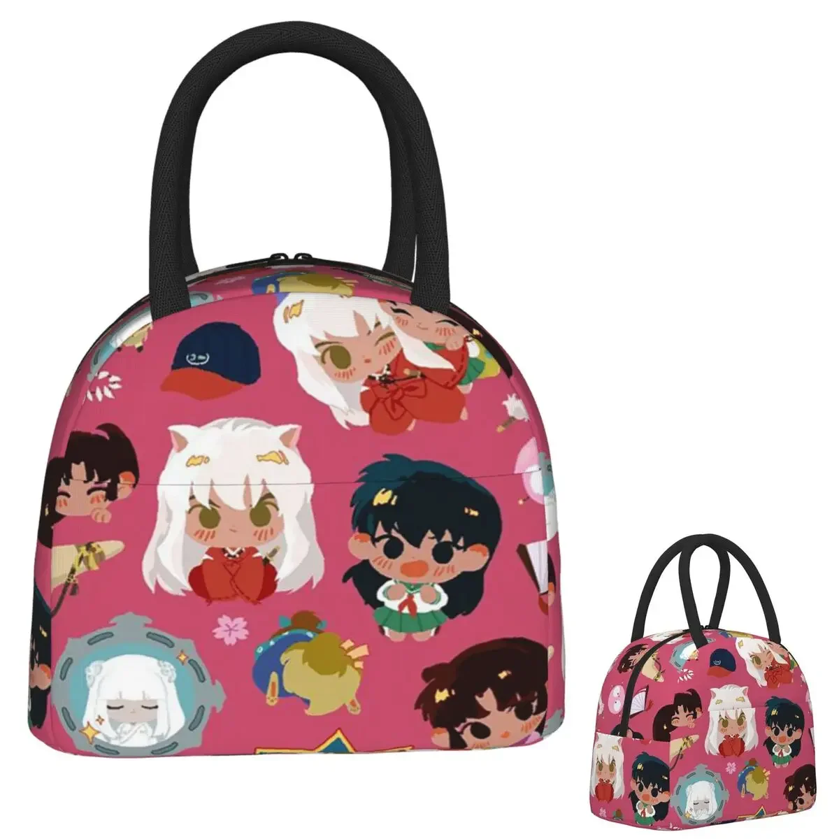 Manga Kimono Inuyasha Sesshomaru Insulated Lunch Bag for Women Kids Portable Food Boxes Thermal Lunch Box Tote