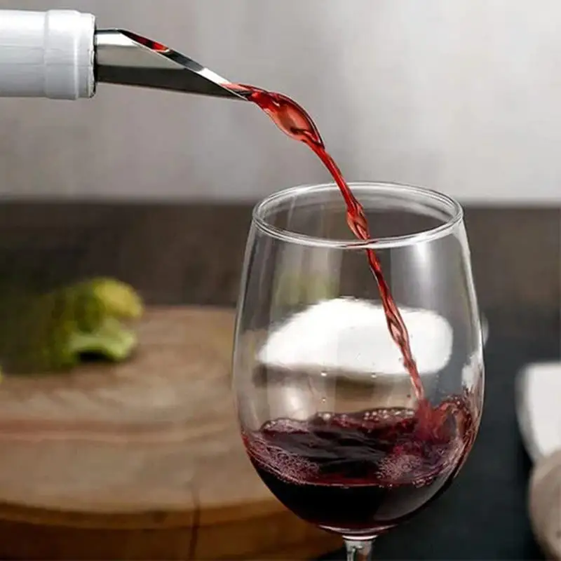 Wine Pouring Discs 2pcs 2 In 1 Wine Pourer And Stopper Stainless Steel Freshness Keeper Reusable Beverage Preserver For Bottle