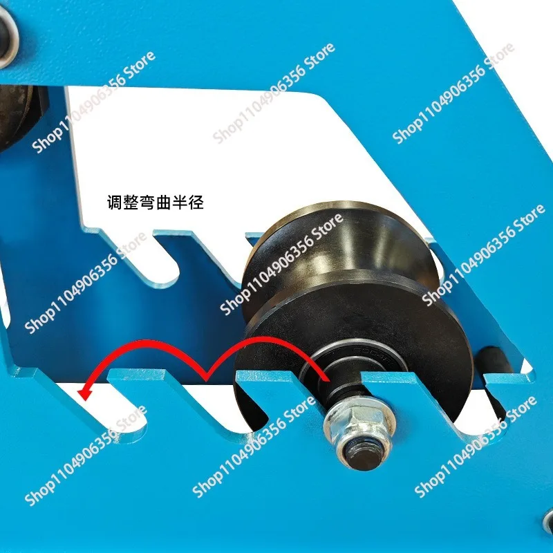 

for Manual pipe bender can bend round pipe, can bend square pipe, 2 sets of molds are used interchangeably