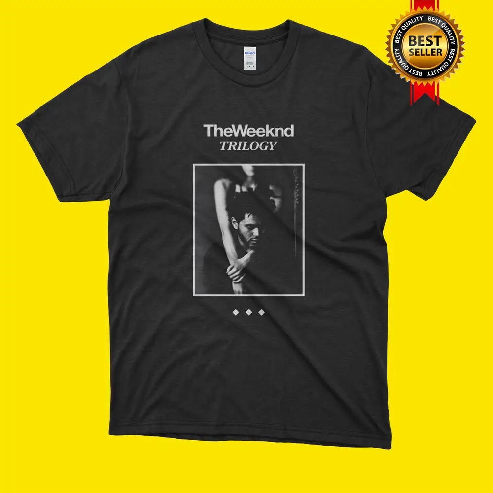 Limited Vintage the Weeknd Trilogy Songs Mens T-Shirt Black Size S to 5xl