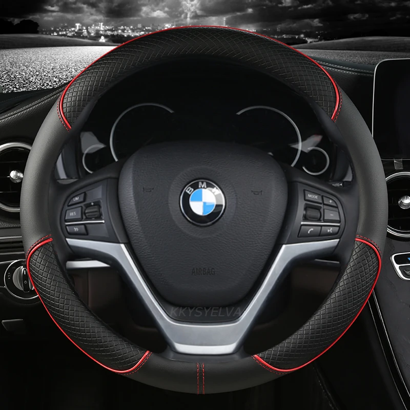 

Microfiber Leather Car Steering Wheel Cover For BMW E90 320i 325i 330i 335i E87 120i 130i 120d Auto Interior Accessories