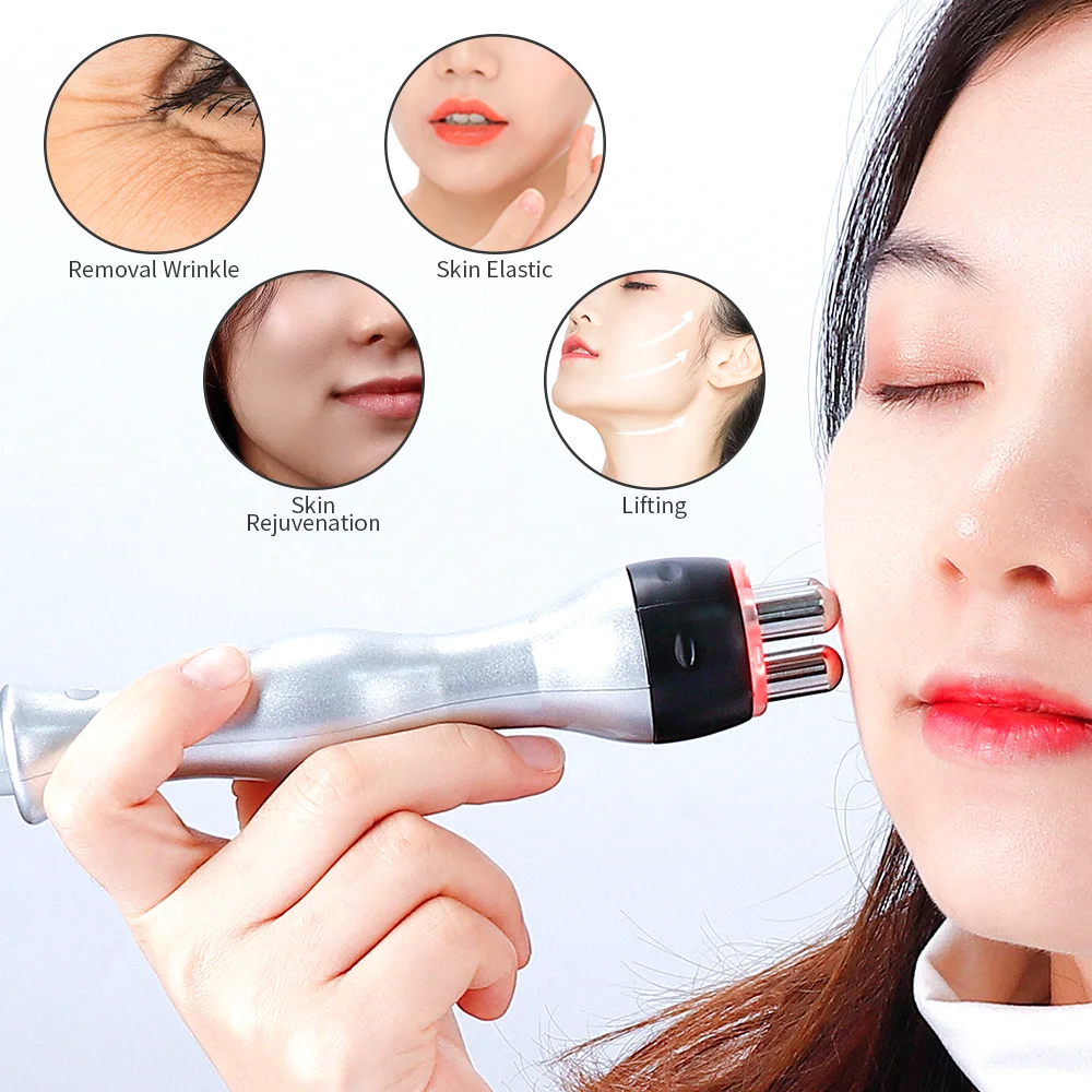 2 In 1 RF Skin Tightening Machine Radiofrequency Facial Eyes Body Lifting Machine Skin Rejuvenation Anti Wrinkl Beauty Massager