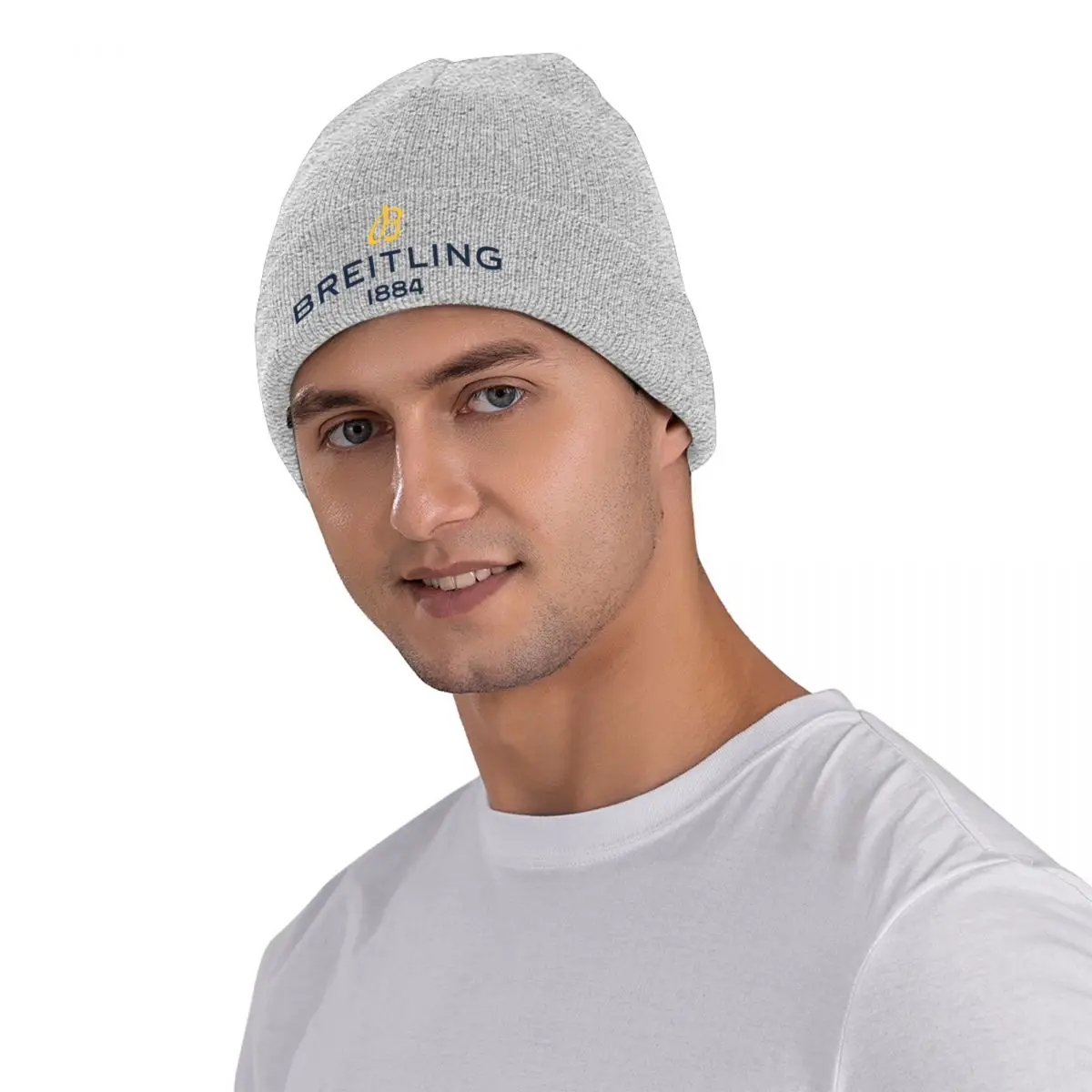 Breitlings-logo Watch 1884 Beanie Hats Cool Caps Men Women Unisex Hippie Skullies Beanies Winter Printed Warm Soft Beanie Hats