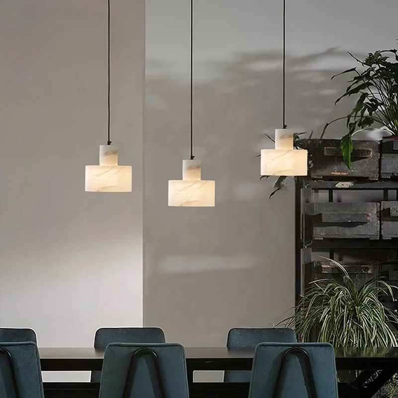 lampada pingente de marmore natural luz suspensa moderna para cozinha quarto e sala de estar iluminacao interior para cozinha 01