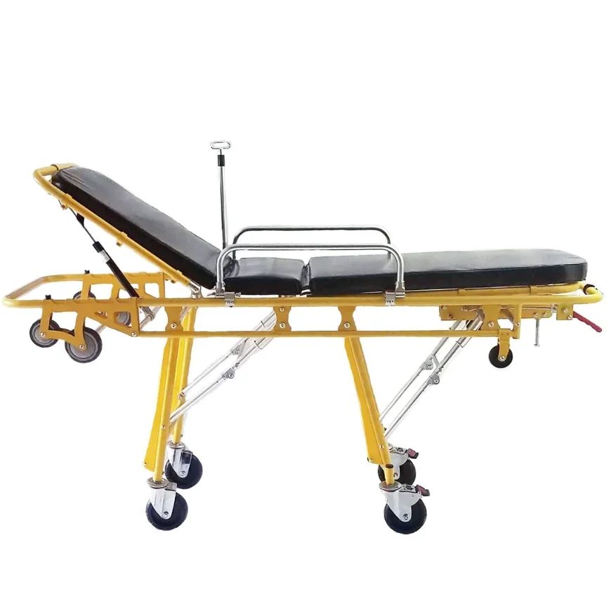 نقالة تحميل إسعاف أوتوماتيكية من الفولاذ المقاوم للصدأ للإسعافات الأولية في حالات الطوارئ وإنقاذ الصدمات الثقيلة والنقل الآمن #2