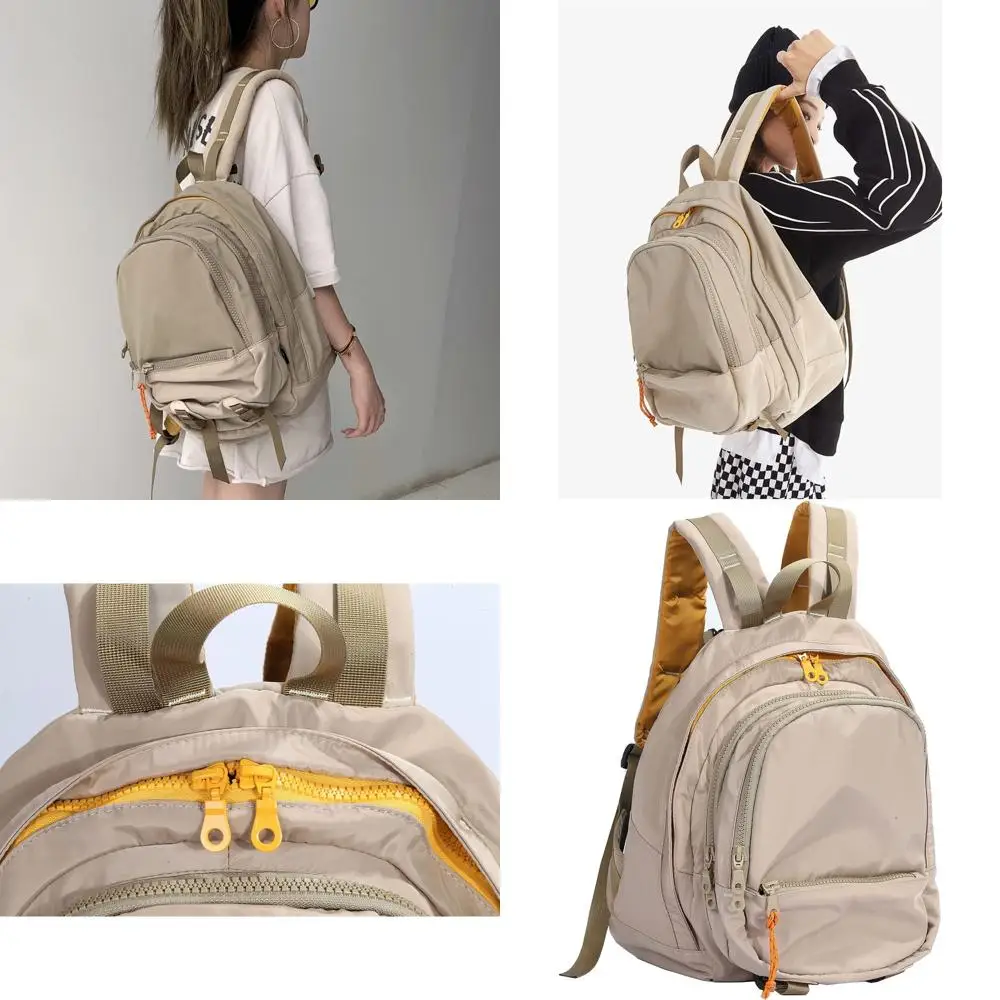 

Универсальный большой рюкзак для кампуса — повседневный городской рюкзак для путешествий и женщин, бежевый