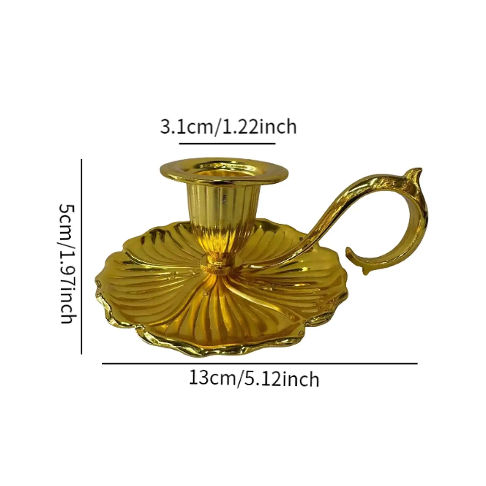 Handheld Candlestick Candelabrum Ornament Taper Candle Holder Candelabra for Wedding Kitchen Counter Housewarming Hotel New Year
