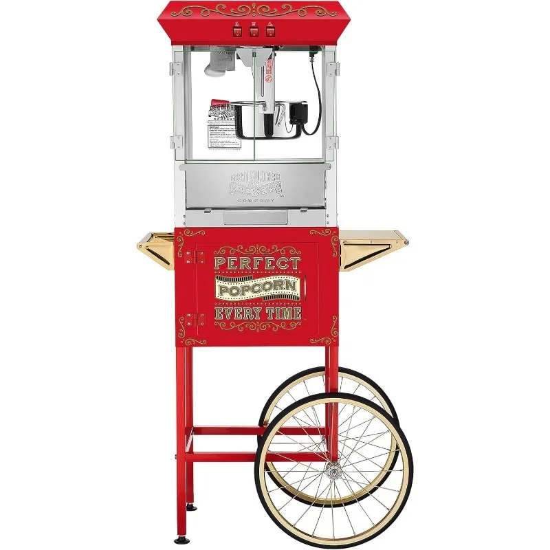 Perfeito Pipoca Machine Cart, aquecimento de eletrodomésticos