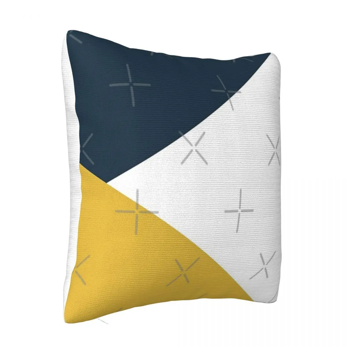 Angled Color Block In Navy Blue Pillow Cover Home Decor Items Cushion Cover 45X45 Pillow Case Pillow Cover