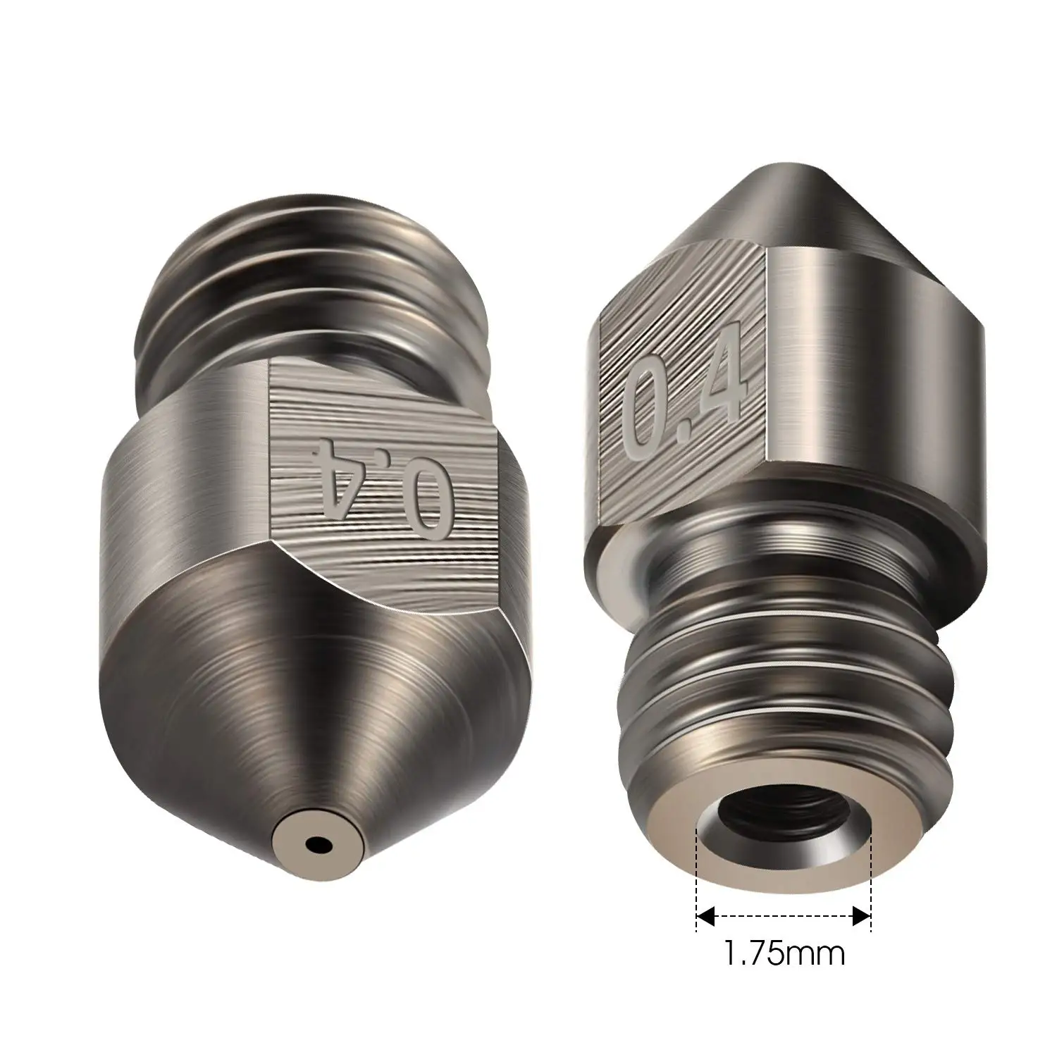 Offizielle Creality MK8 Düse aus gehärtetem Stahl 0,4mm für Ender 3, Ender 3 Pro, Ender 3 V2, Ender 5 und CR-10 Serie 3D-Drucker – Detail 5