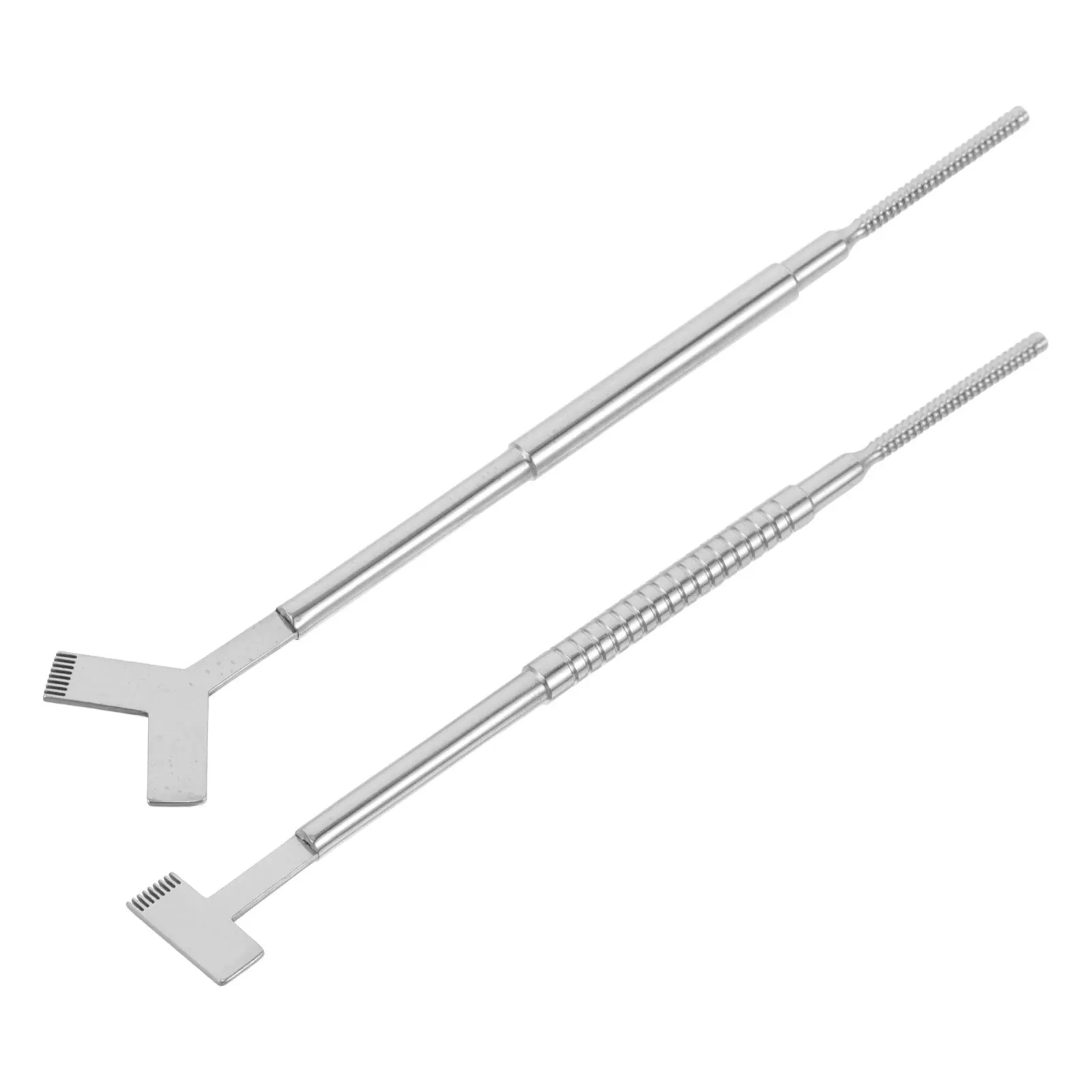 2Pcs Eyelash Tool Set Metal Lash Separator Y T Comb Precision Styling for Lash Extensions Perming Tinting Curling