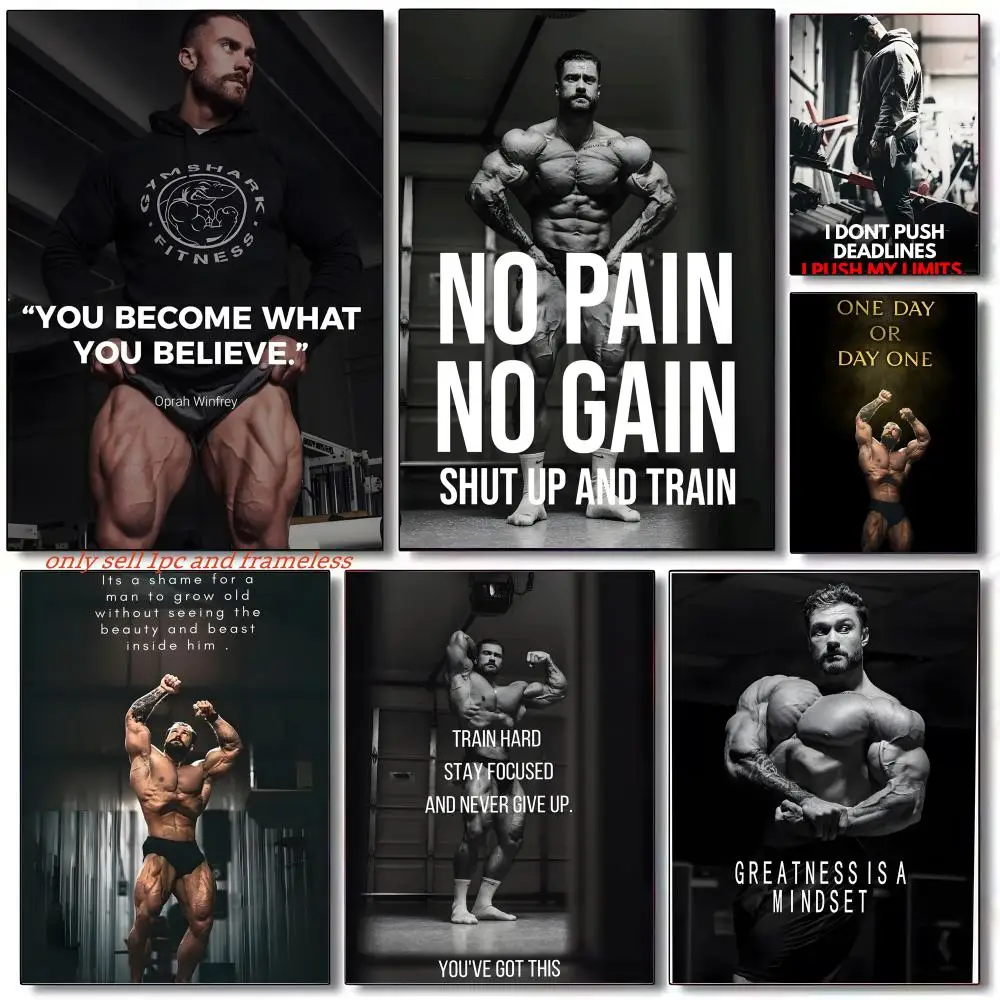C-Chris Bumstead Fitness Quotes For Handsome Poster HD Poster Wall Art interior Hallway Home Decoration Holiday Gifts
