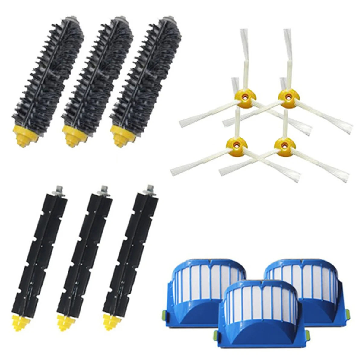 

For IRobot Roomba 600 Series 610 620 625 630 650 660 Vacuum Cleaner Main Side Brushes Filter Replacement Part Kit