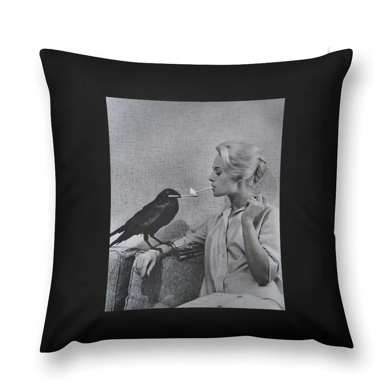 Tippi Hedren Having Her Cigarette Lit By A Throw Pillow Cushion Child Pillow Decor pillow