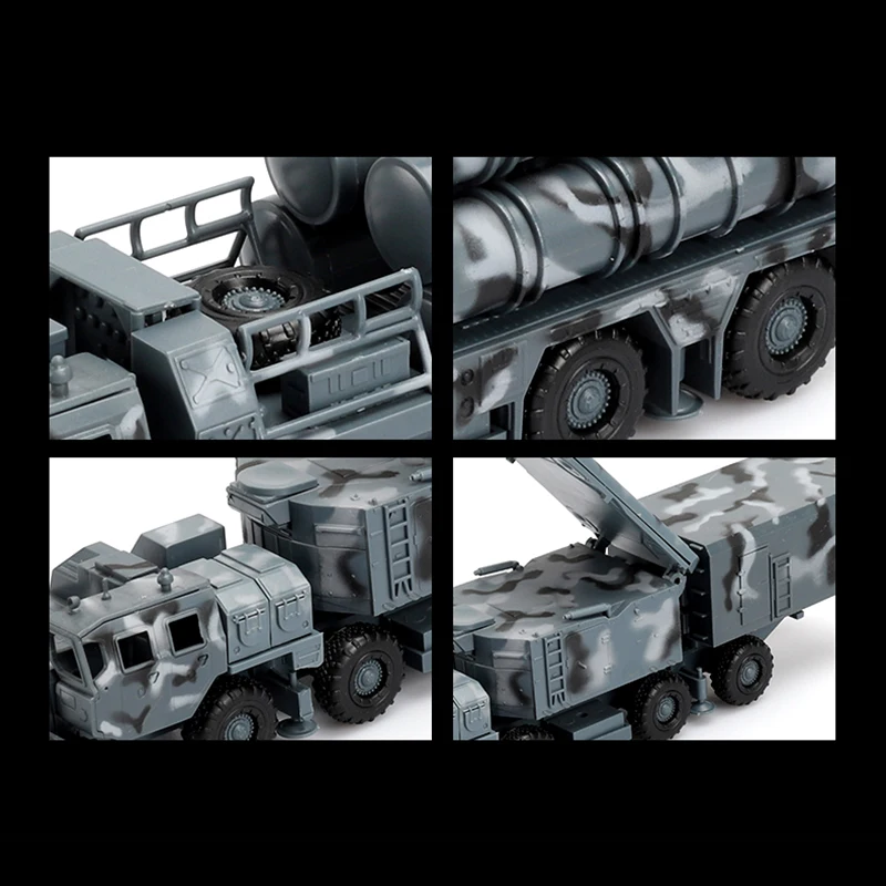 1/72 لعبة مجسمة عسكرية حديثة S-300 نظام الصواريخ الباليستية SA-10 إطلاق الصواريخ مركبة شاحنة خزان سيارة تجميع ألعاب الألغاز